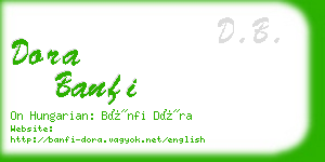 dora banfi business card